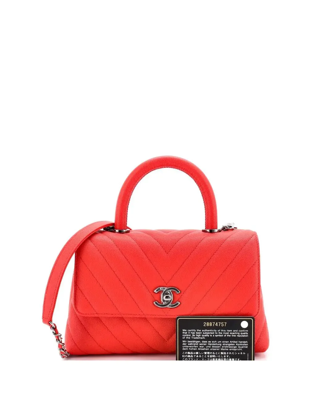 Chanel Coco Top Handle Bag Chevron #322614C48B